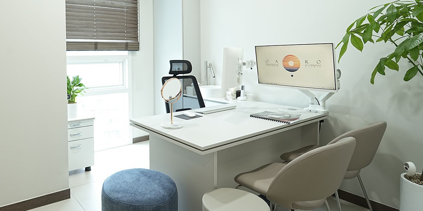 Treatment room at Oaro Dermatology Clinic, Apgujeong