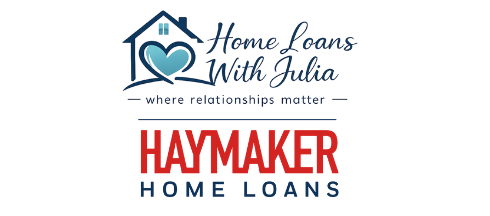 Home Loans with Julia and Haymaker Home Loans logos