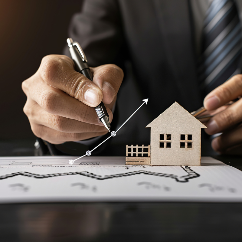 Home value estimator tool for mortgage loan officers