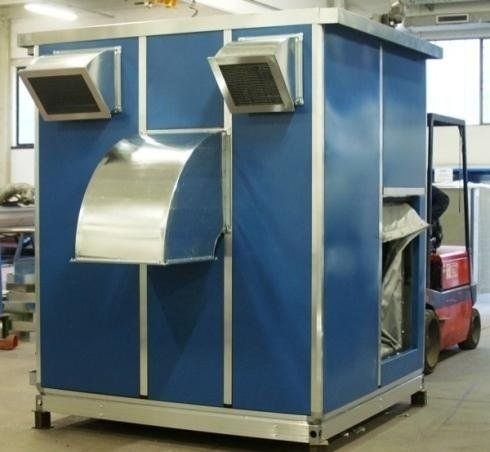 vista cabina afonica realizzata dall'azienda