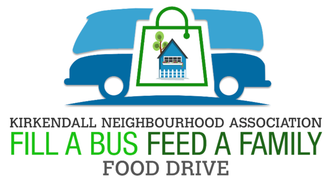 Logo for Kirkendall Neighbourhood Association food drive.