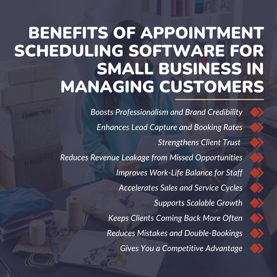 Benefits of Appointment Scheduling Software for Small Businesses in Managing Customers