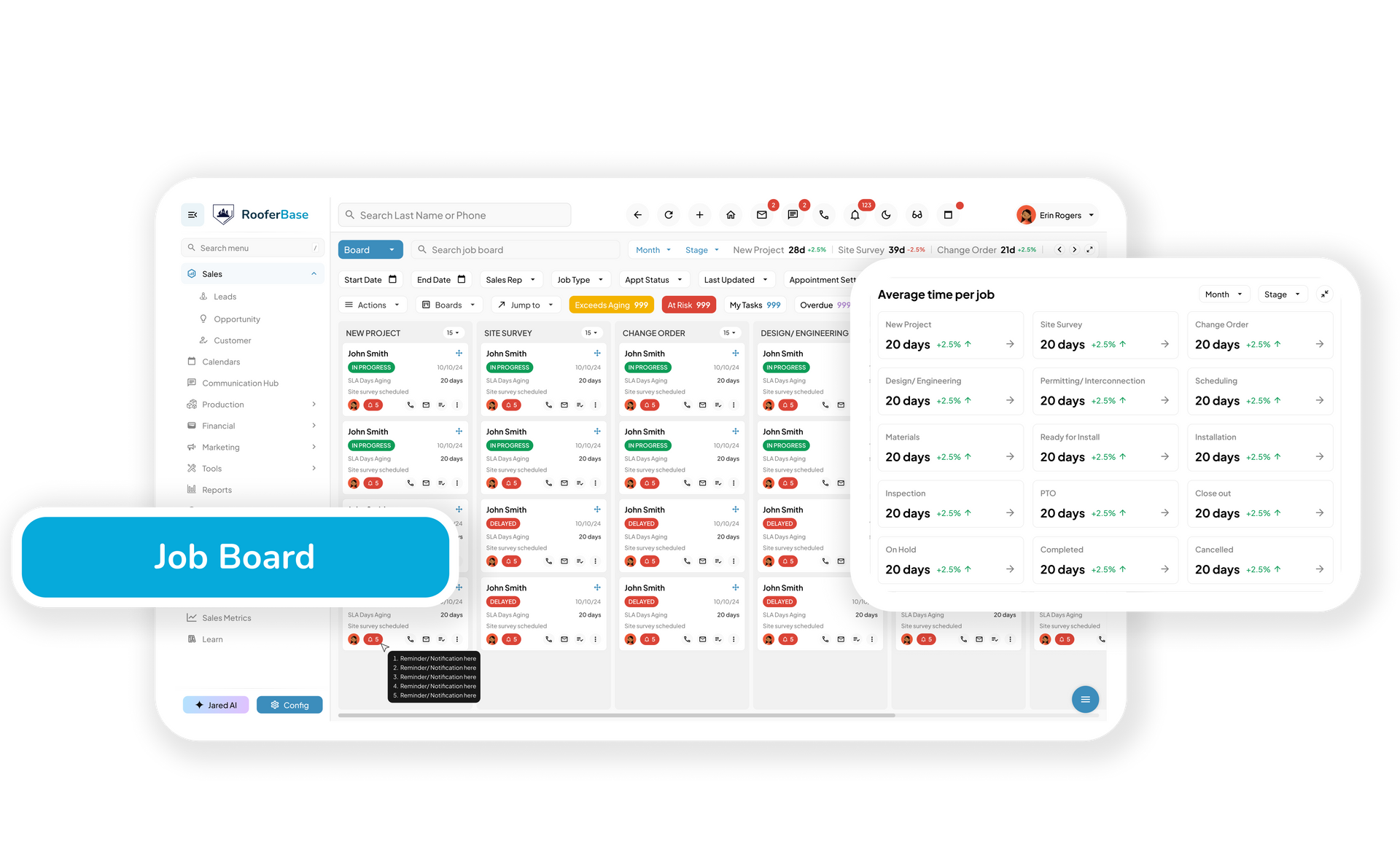 Sunbase Roofing CRM