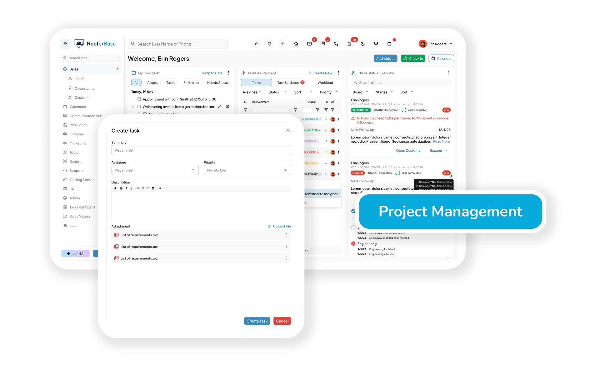 Roofing Project Management Tools