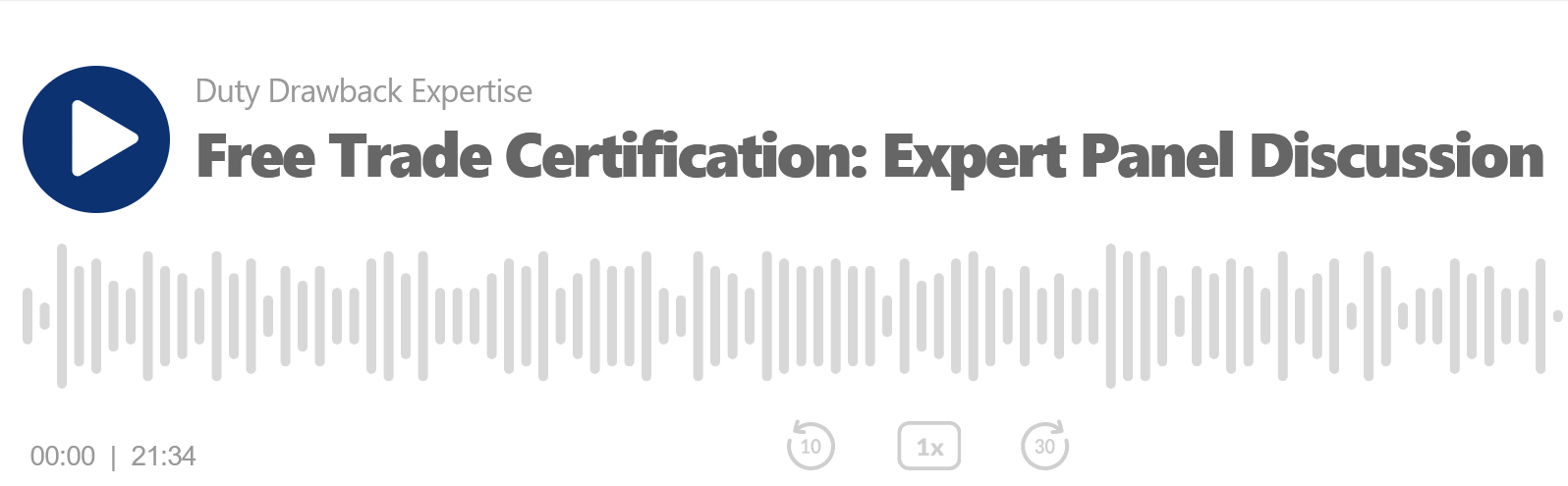 Free Trade Certification Podcast