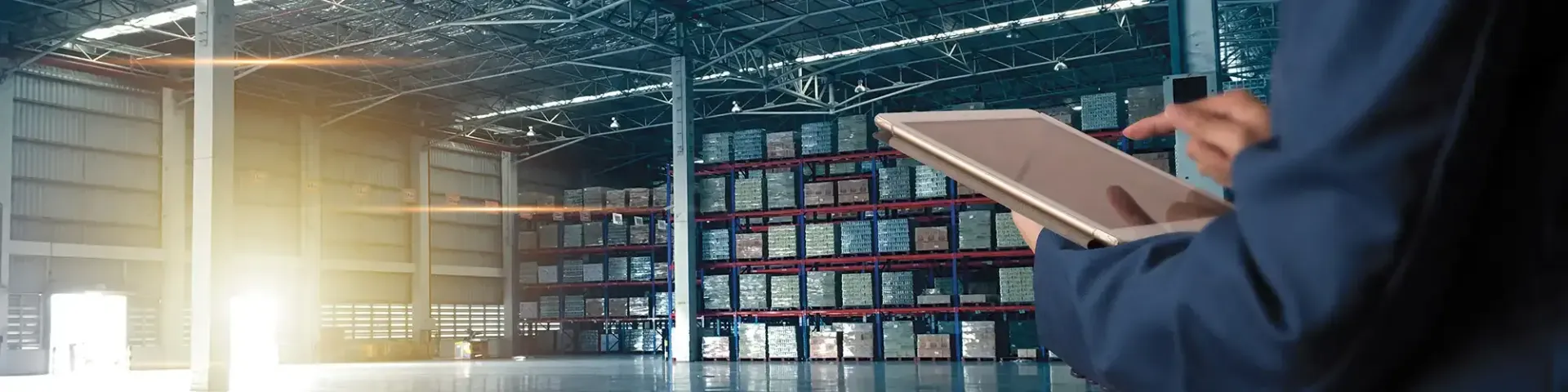 blue cargo container