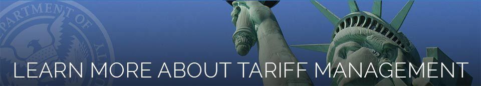 Learn more about tariff management