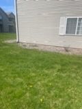 A house with a lot of grass in front of it