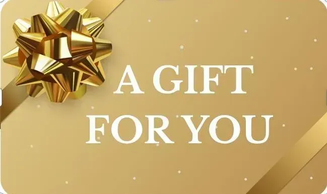 Gold gift card with bow Gold gift card with bow
