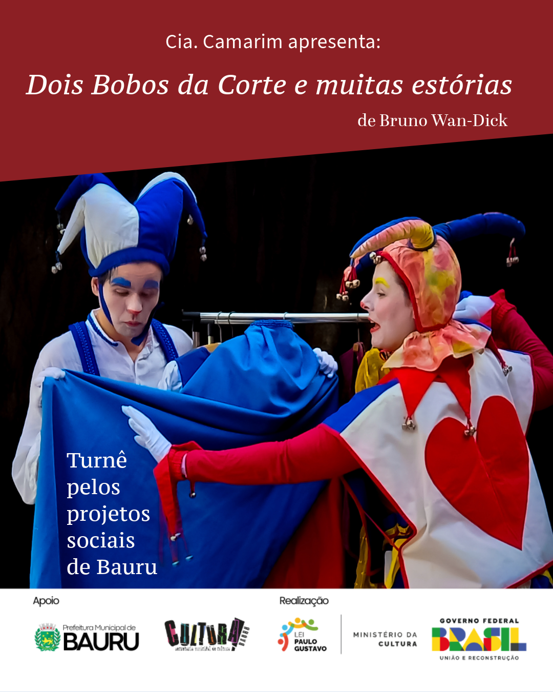 Cartaz de divulgação do espetáculo 