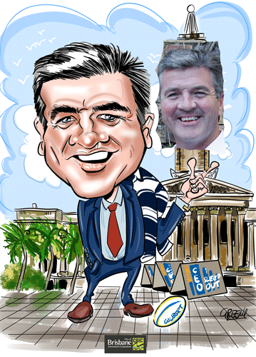 Corporate caricature Brisbane parliment drawing by David Green Australian Cartoonist caricature drawing from photos order caricatures online.