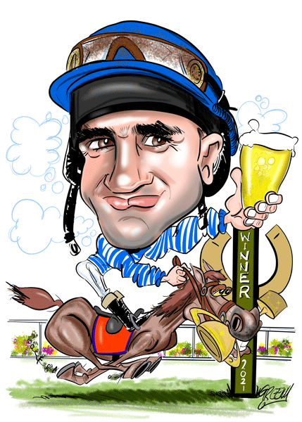 Caricature from photos by cartoonist David Green Gallery