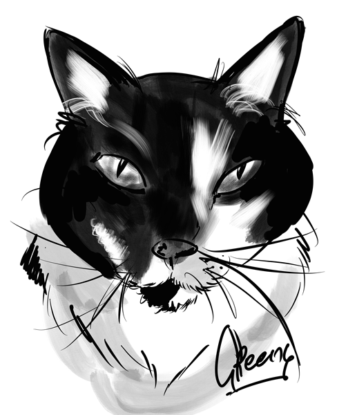 Drawing dogs at events, digital fun portraits of pooches by animal artist David Green