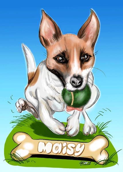 Pet portraits Gallery page-Pet Caricature Have Your Pets Drawn | Personalised Pet Portraits
