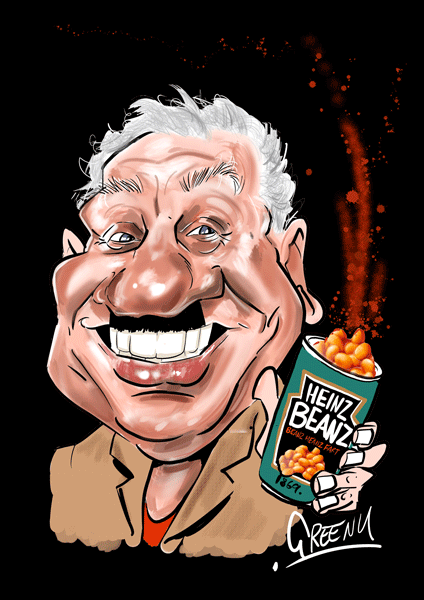 Celebrity caricature of the week is Mel Brooks by caricature cartoonist from Australia David Green