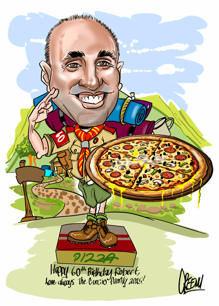 Caricatures Online Fast Service order Custom Etoon premium Caricatures portraits from photos one price with Multiple Themes 