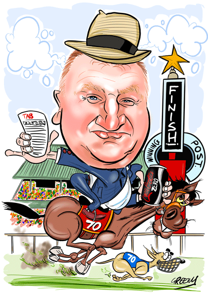 Caricature from photos by cartoonist David Green Gallery
