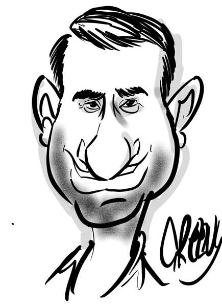 Caricature gifts caricature from photos order from online shop. Draw my picture from photos by caricature artist David Green