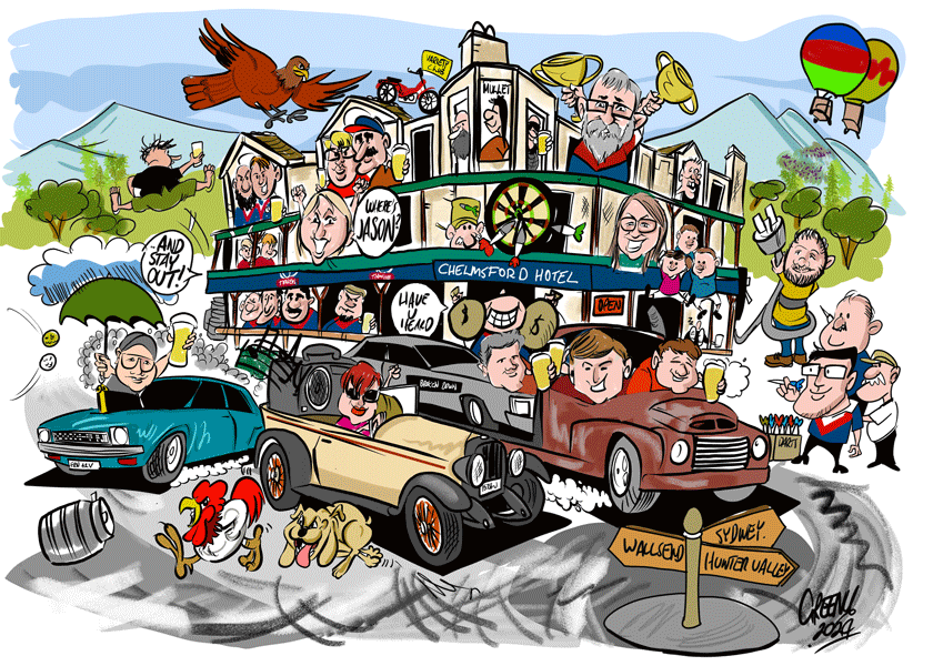 David Green is a successful Australian cartoonist, graphic designer and illustrator creating great custom designs for small business, corporate clients and social clubs. His work can be seen in books, newspapers, magazines, animation, web design, comics, branding and t-shirts.