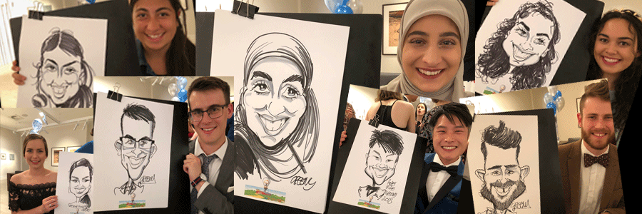 Hire caricature artist-caricatures drawing for all live events digital to markers.