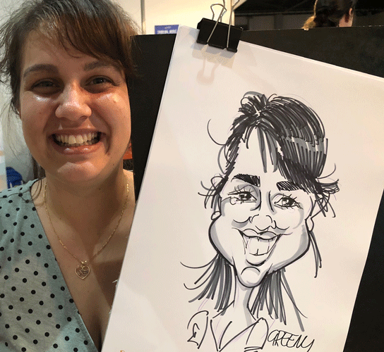 caricature artist for events quick and funny caricatures by David Green cartoonist caricature artist.