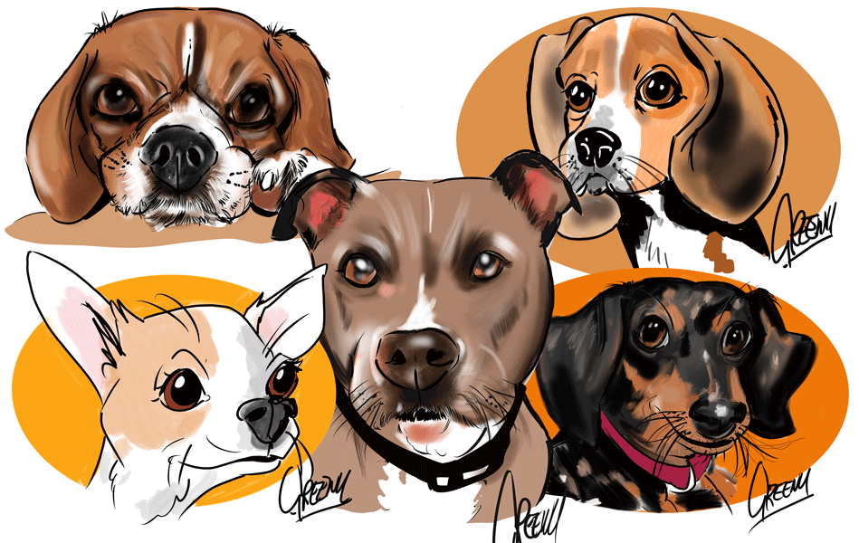 Pet Portraits Australia bring your fury friends to life with original pet drawings from photos.