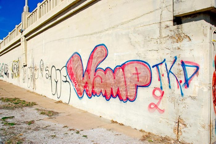 Graffiti on wall