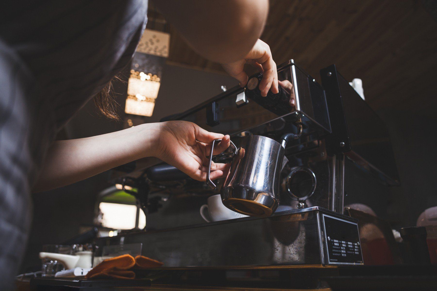 Barista Making a coffee