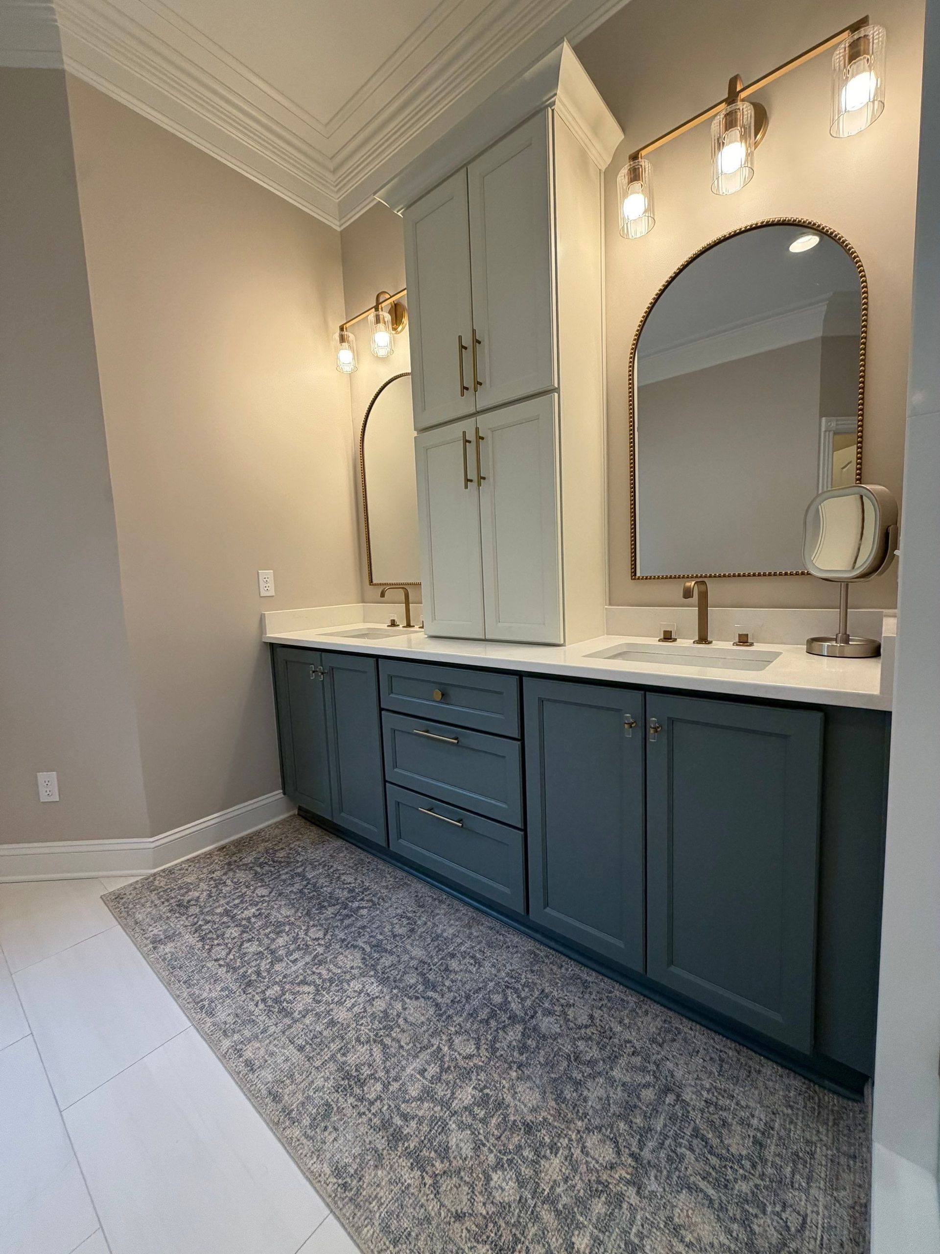 Custom bathroom vanity construction in Franklin Tennessee