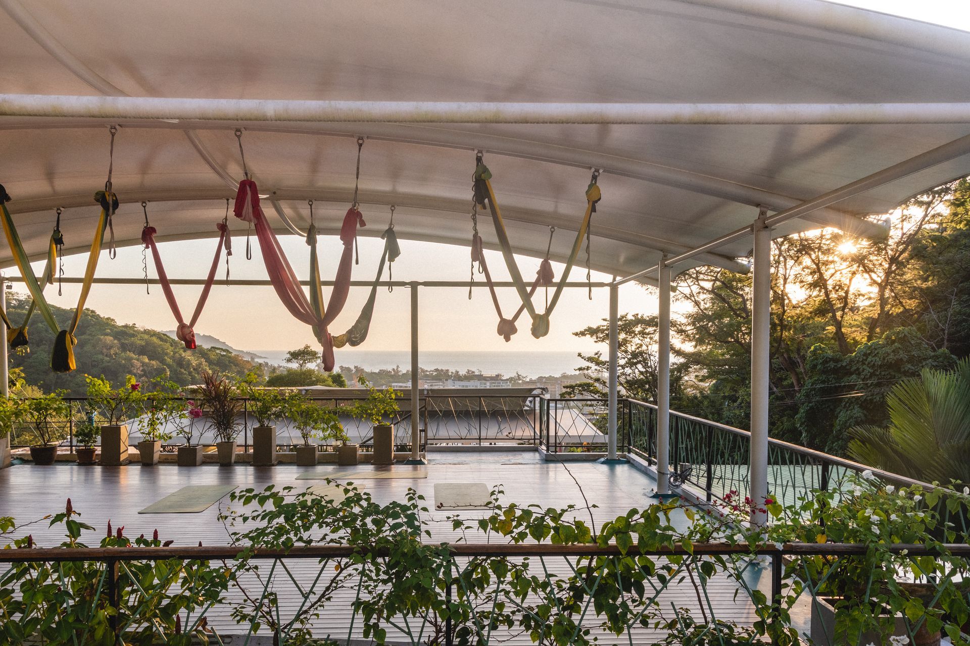 Yoga Rooftop studio at CC's Hideaway