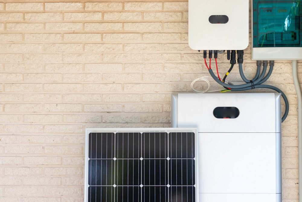 Closer Look Of A Solar Battery
