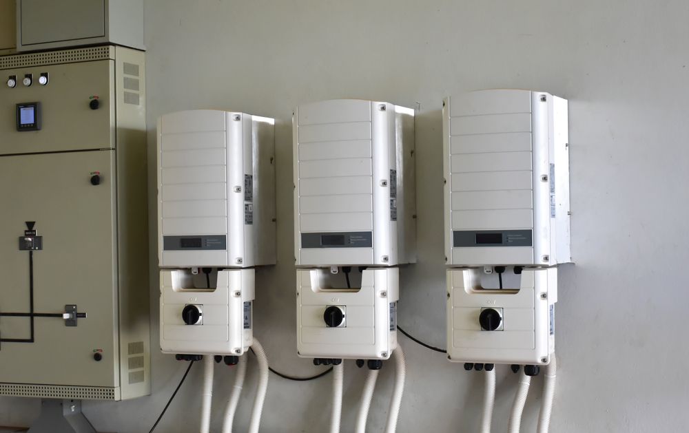 Solar Battery On A Wall