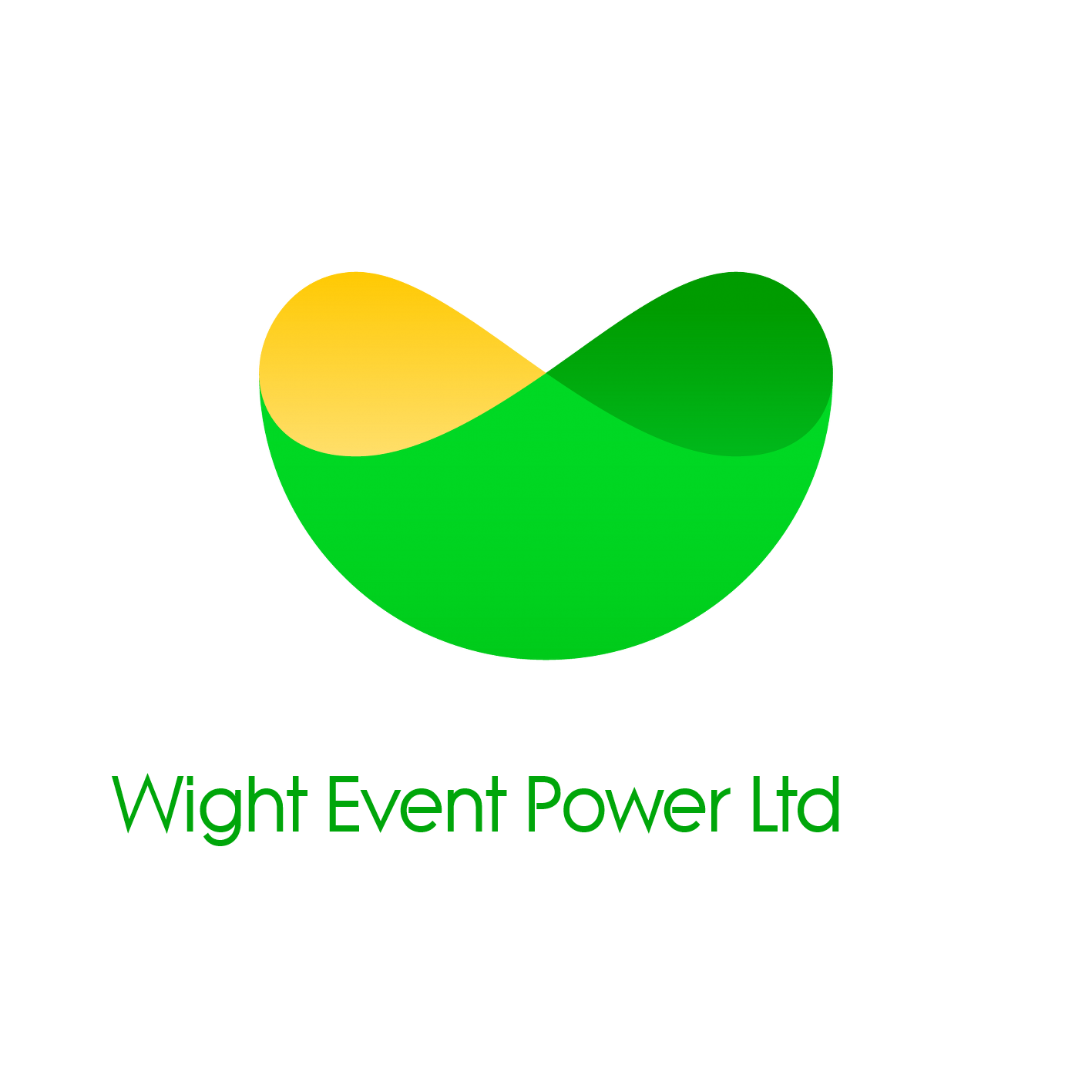Wright Event Power Ltd logo with green and yellow abstract shape and text underneath
