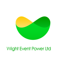 Wright Event Power Ltd logo with green and yellow abstract shape and text underneath