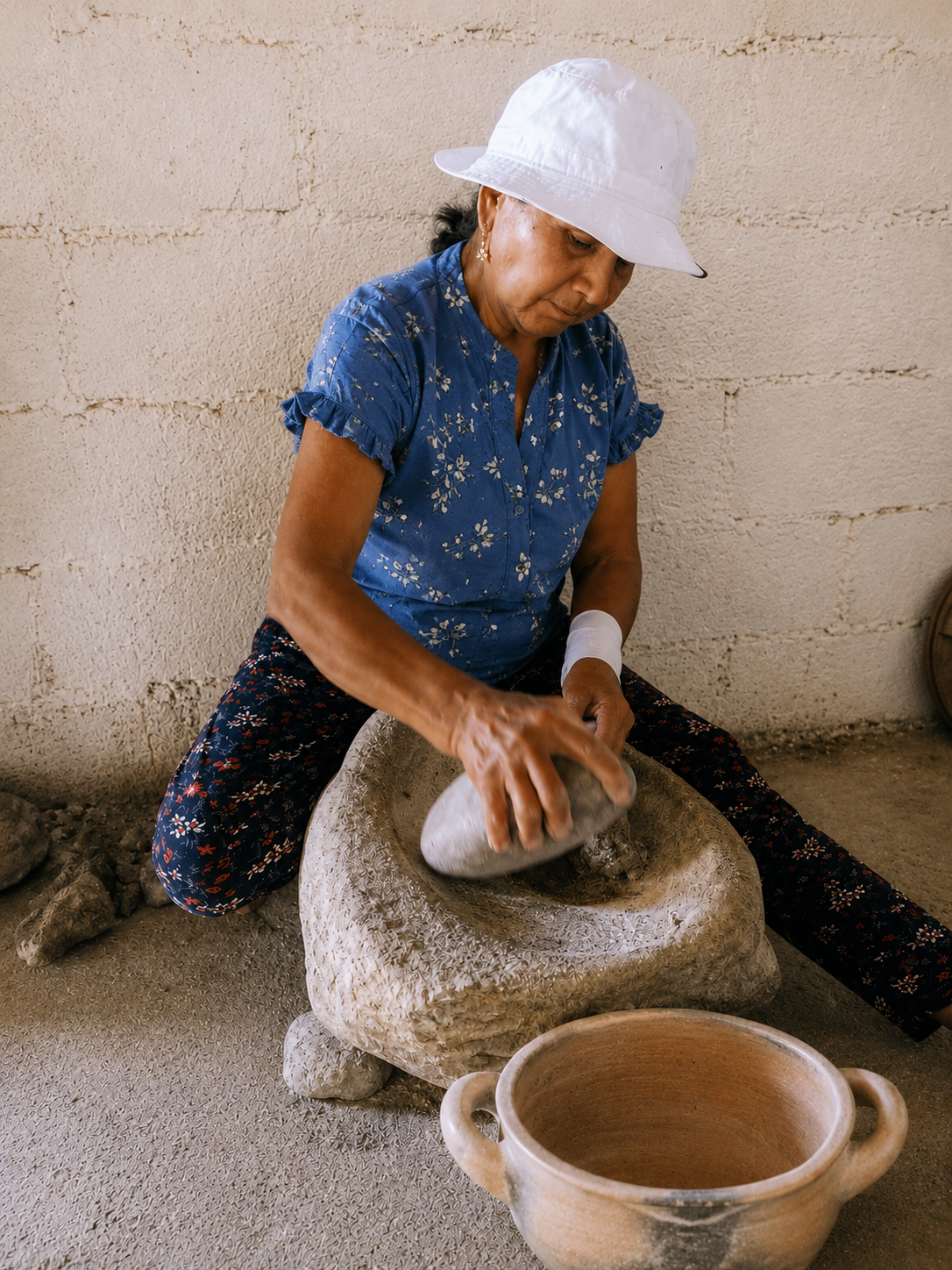 Cerámica ancestral de Guane
Durante las experiencias culturales organizadas por Baiatour Travel en los alrededores de Barichara y Guane, los viajeros tienen la oportunidad de conocer a Doña Ana, una de las últimas artesanas que conserva la tradición de la cerámica ancestral de la región.
Este saber artesanal tiene sus raíces en la cultura indígena Guane y continúa realizándose completamente a mano, utilizando únicamente arcilla, agua y herramientas tradicionales de madera. Cada pieza es moldeada sin torno ni maquinaria, siguiendo técnicas transmitidas de generación en generación.
El proceso comienza desde la preparación misma de la materia prima. Las piedras son trituradas manualmente para obtener un polvo mineral que luego se mezcla con la arcilla, otorgándole resistencia y características únicas a cada creación.
Durante el taller, los visitantes pueden vivir una experiencia auténtica poniendo “las manos en la tierra” y participando en la elaboración de pequeñas piezas de cerámica tradicional. Más que un taller, es una conexión directa con la memoria, la cultura y los conocimientos ancestrales de Santander.
Las piezas elaboradas artesanalmente aún hoy forman parte de la vida cotidiana local, utilizadas para cocinar alimentos y preparar arepas de manera tradicional, manteniendo viva una herencia cultural que sigue presente en las familias campesinas de la región.
Baiatour Travel
Experiencias culturales y saberes ancestrales en Colombia
Tejas de barro y arquitectura tradicional
En Barichara, las tradiciones artesanales continúan formando parte de la identidad del pueblo y de su arquitectura colonial. Gracias a las experiencias de Baiatour Travel, los viajeros pueden conocer a artesanos como Don Ramón, uno de los últimos maestros dedicados a la fabricación tradicional de tejas de barro utilizadas en las casas patrimoniales de la región.
Visitar su taller es una experiencia auténtica que permite descubrir todo el proceso artesanal: desde la preparación manual de la arcilla hasta el moldeado de cada teja utilizando técnicas tradicionales transmitidas a lo largo de generaciones.
Durante la experiencia, los visitantes también pueden participar en la elaboración de una pieza y comprender el trabajo físico, la precisión y el conocimiento que requiere este oficio ancestral.
El taller de Don Ramón es además un espacio ideal para aprender sobre la arquitectura típica de Barichara y observar de cerca construcciones elaboradas en tapia pisada, una técnica tradicional que forma parte del patrimonio cultural del Santander.
Más que un taller artesanal, es un encuentro con la memoria viva del pueblo y con las personas que aún preservan estos conocimientos tradicionales.
