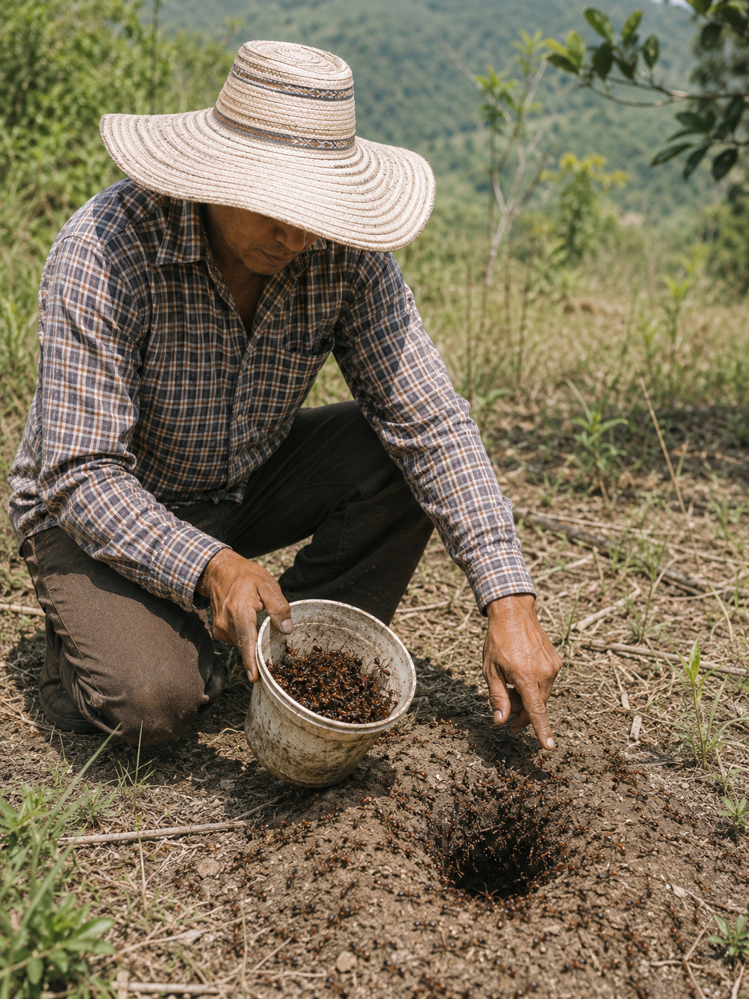 Una experiencia gastronómica auténtica en Finca Los Hoyos
En Baiatour Travel, la experiencia de las famosas Hormigas Culonas se vive de manera auténtica en Finca Los Hoyos, un espacio rural donde tradición, gastronomía y cultura santandereana se encuentran.
Más que una simple degustación, esta experiencia permite descubrir el valor ancestral de las Hormigas Culonas dentro de la cultura del Gran Santander. Los viajeros aprenden sobre su recolección, preparación tradicional y la importancia histórica que tienen desde la época de los indígenas Guane.
Durante la actividad, los visitantes pueden conocer las técnicas utilizadas por las familias campesinas para preparar las hormigas, tostarlas y servirlas como uno de los productos gastronómicos más emblemáticos de la región.
La degustación se realiza en un ambiente natural y familiar, rodeado de montañas, naturaleza y tradiciones rurales, ofreciendo una conexión auténtica con la cultura local.
Para muchos viajeros internacionales, esta experiencia se convierte en uno de los momentos más originales e inolvidables de su viaje por Santander.

