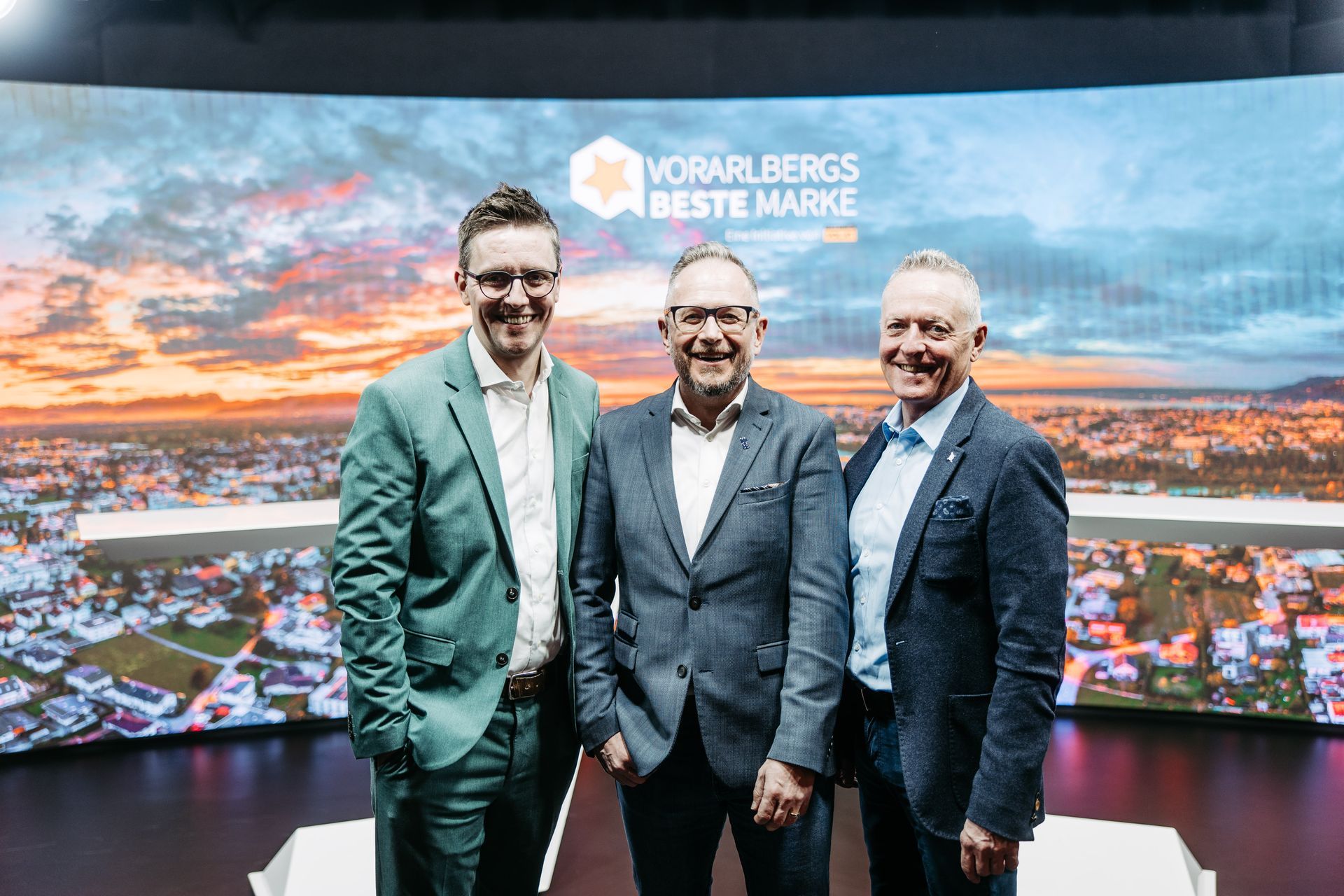 Gewinner Foto mit Georg Burtscher, Philipp Wüstner und Wolfram Auer