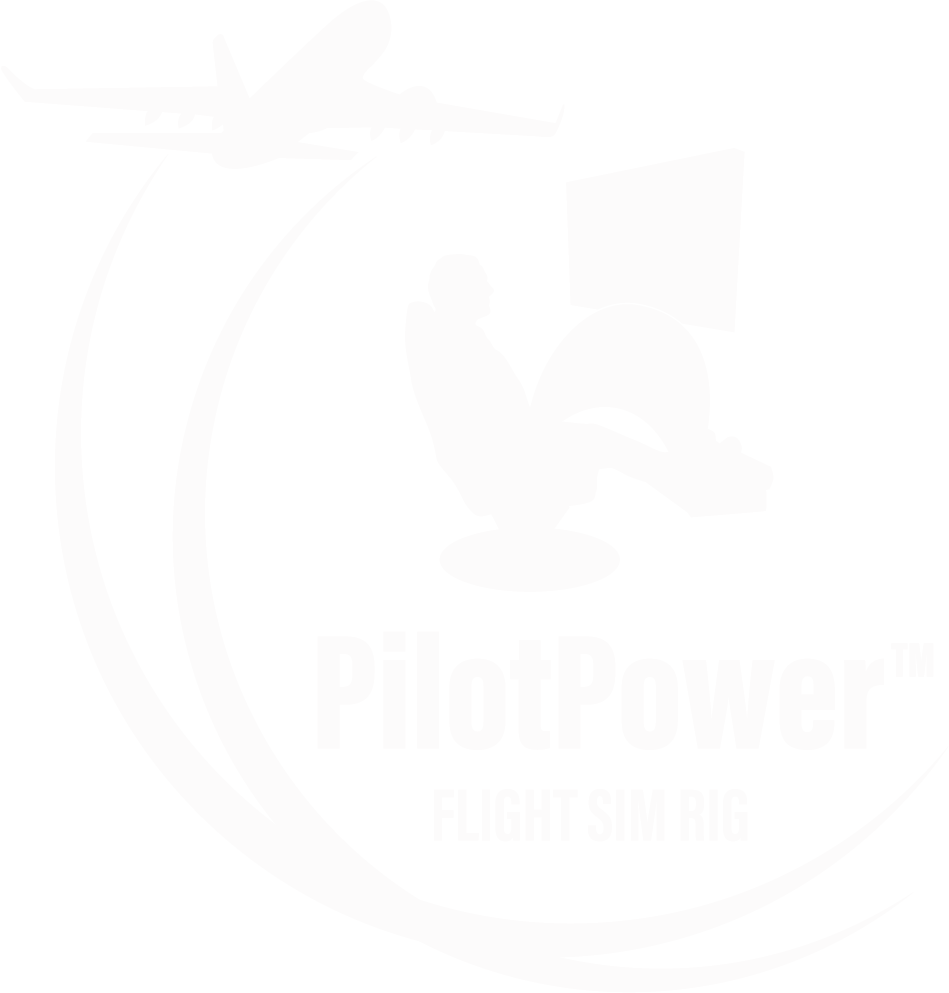 Blue airplane logo with