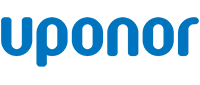 Uponor blue logo on a white background