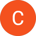 The letter c is in a red circle on a white background.