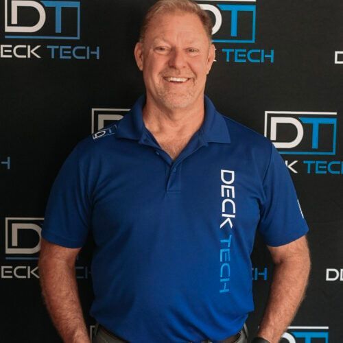 Man in blue