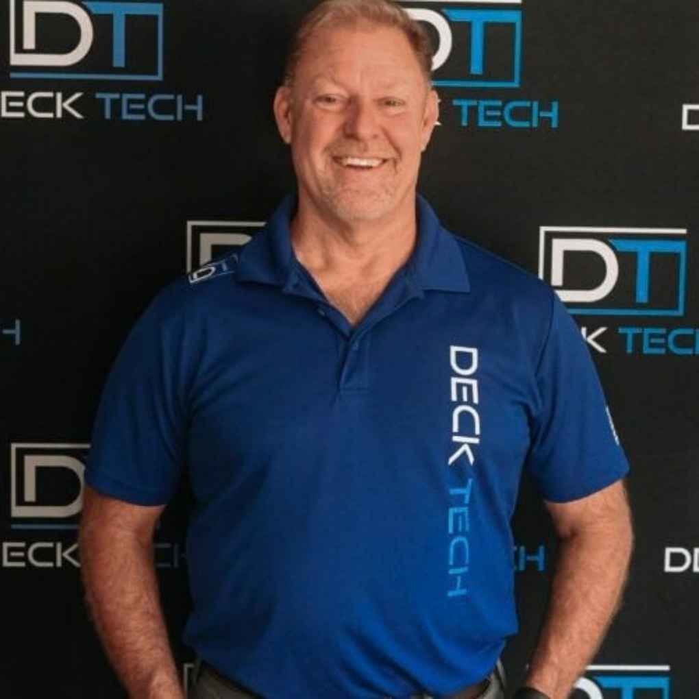 Man in blue
