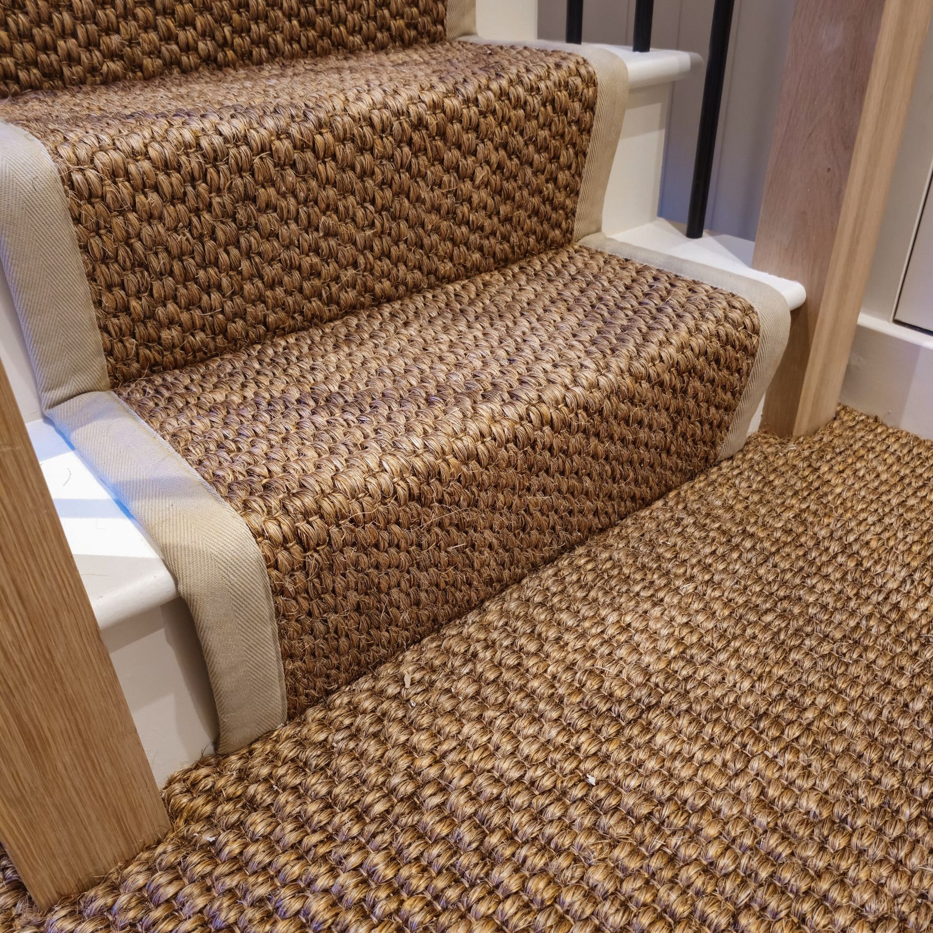 Unnatural flooring on landings and stairs in South Devon