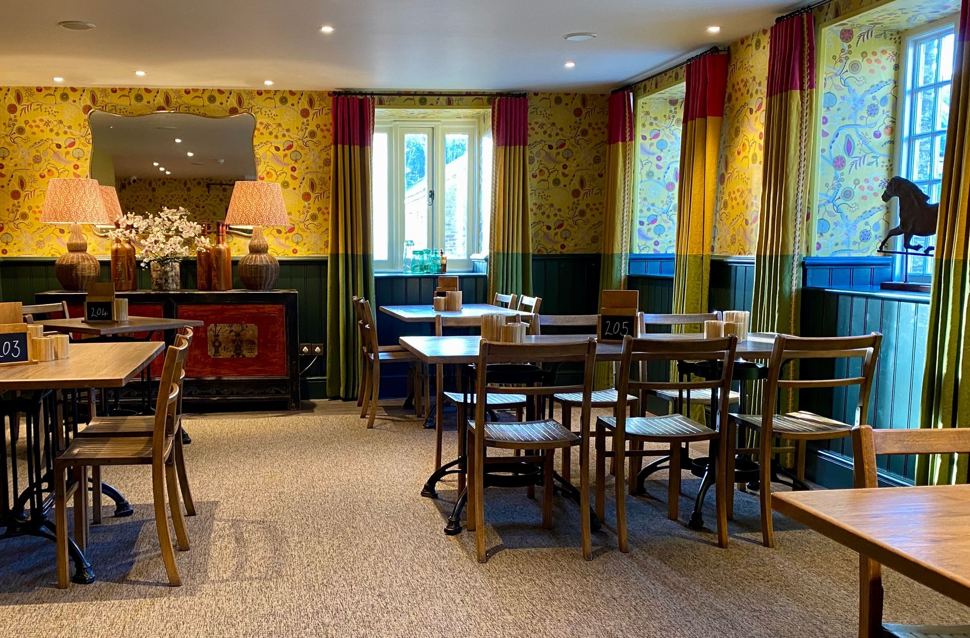 Rug in commercial restaurant in Thurlestone 