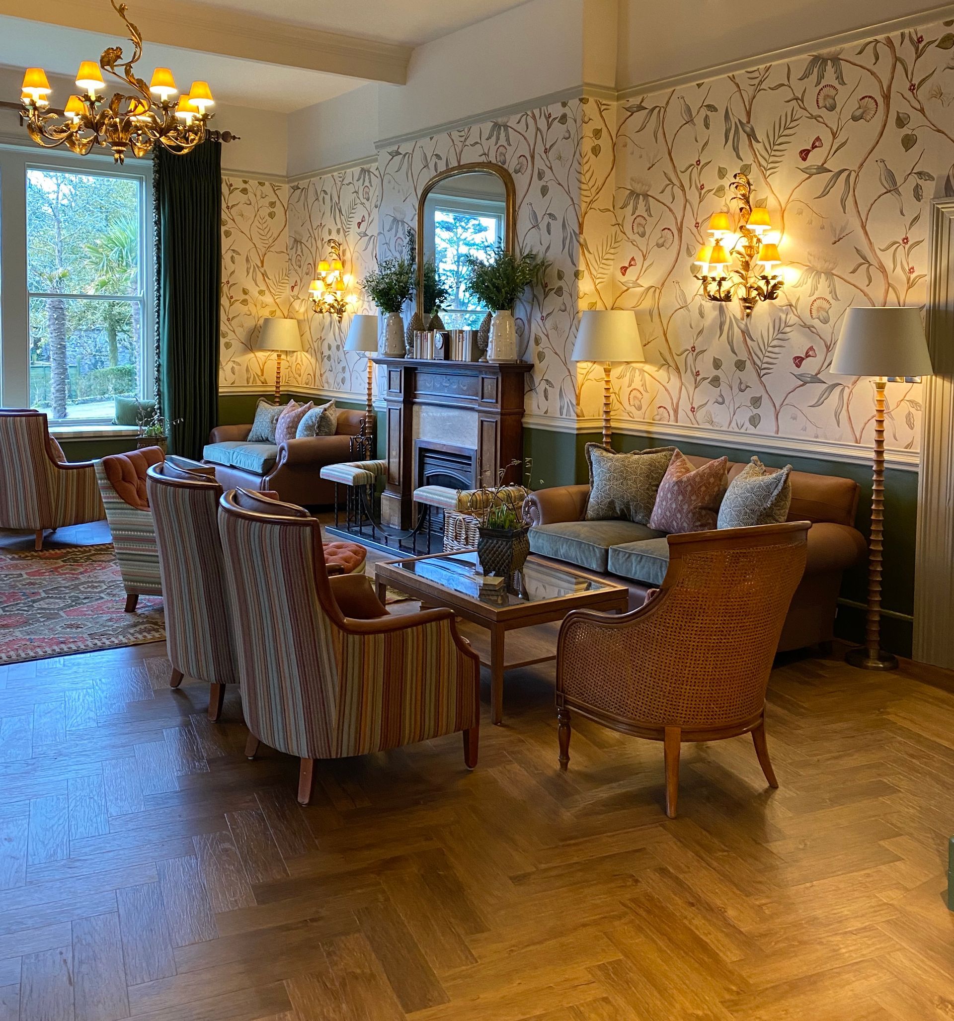 Hotel lobby in Thurlestone in Amtico Flooring