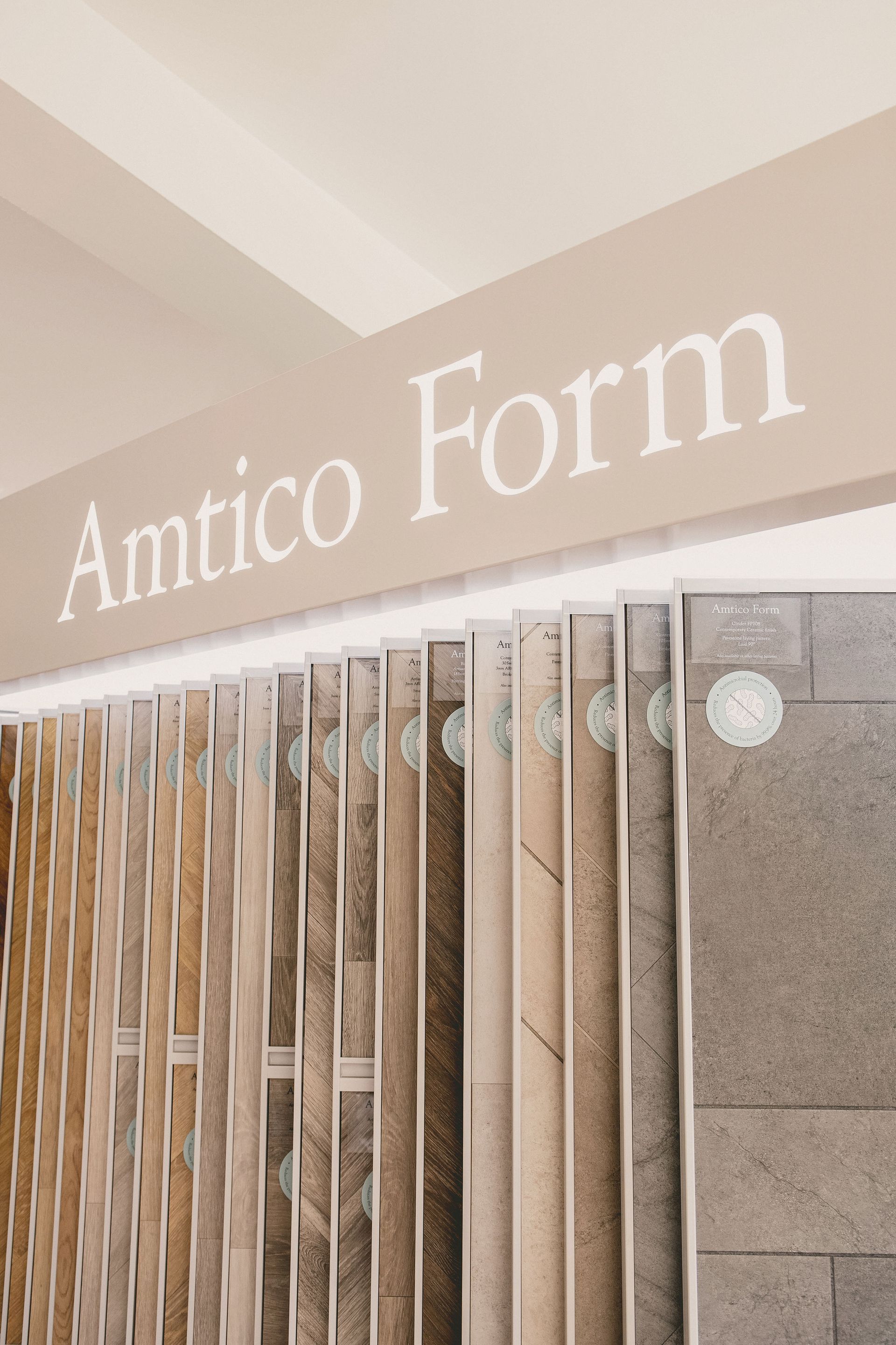 Amtico Flooring display in Loddiswell Showroom