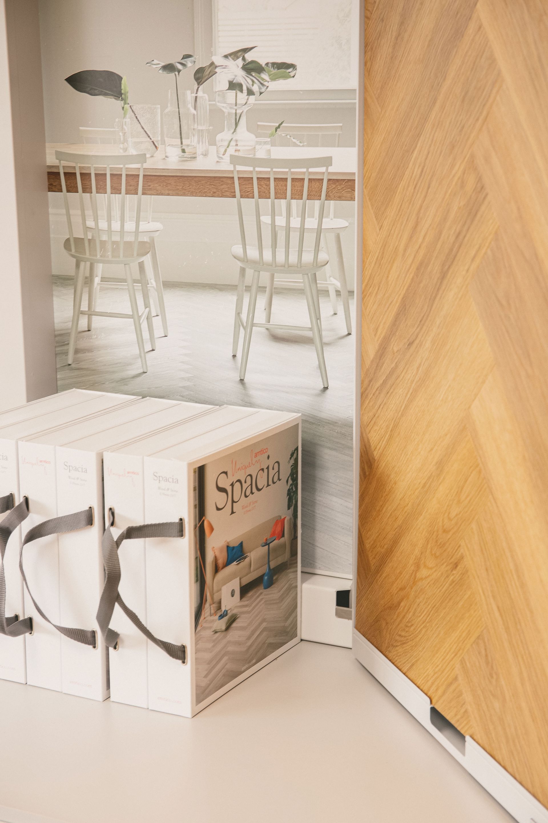 Amtico Flooring Samples in Loddiswell flooring showroom, South Hams