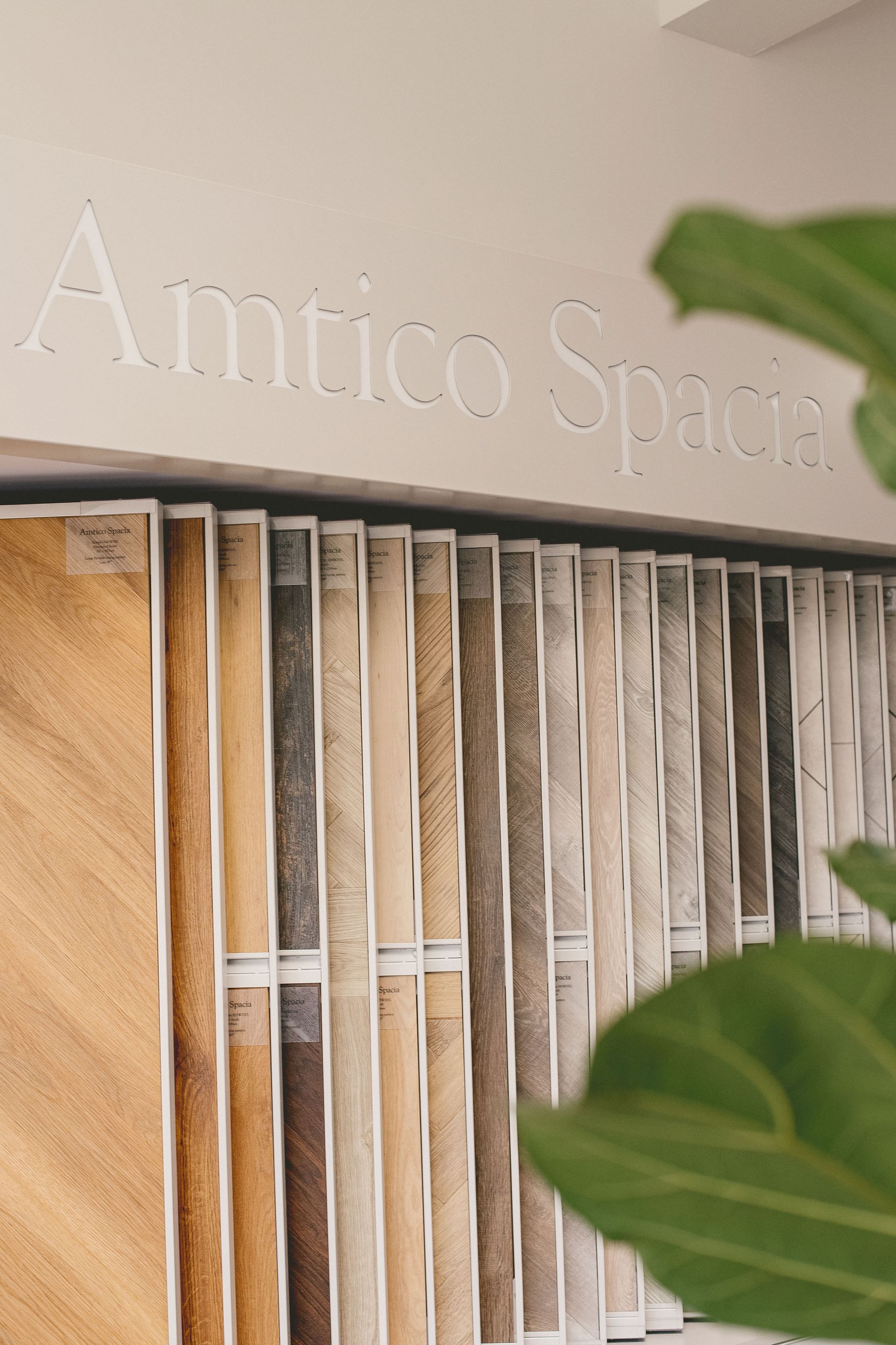 Amtico Flooring Samples in Loddiswell flooring showroom, Kingsbridge