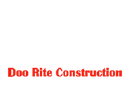 Doo Rite Construction logo in red text on a white background.