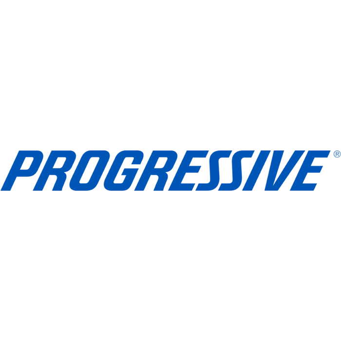 Progressive logo in blue text on a white background